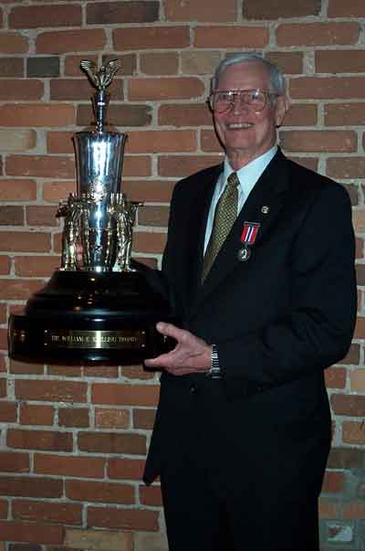 Bill Krilling with Krilling Trophy, March 2, 2001