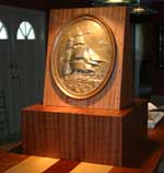 Image of the new Volunteer Trophy sculpted by Mary Maguire.